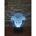3D Bull LED Light